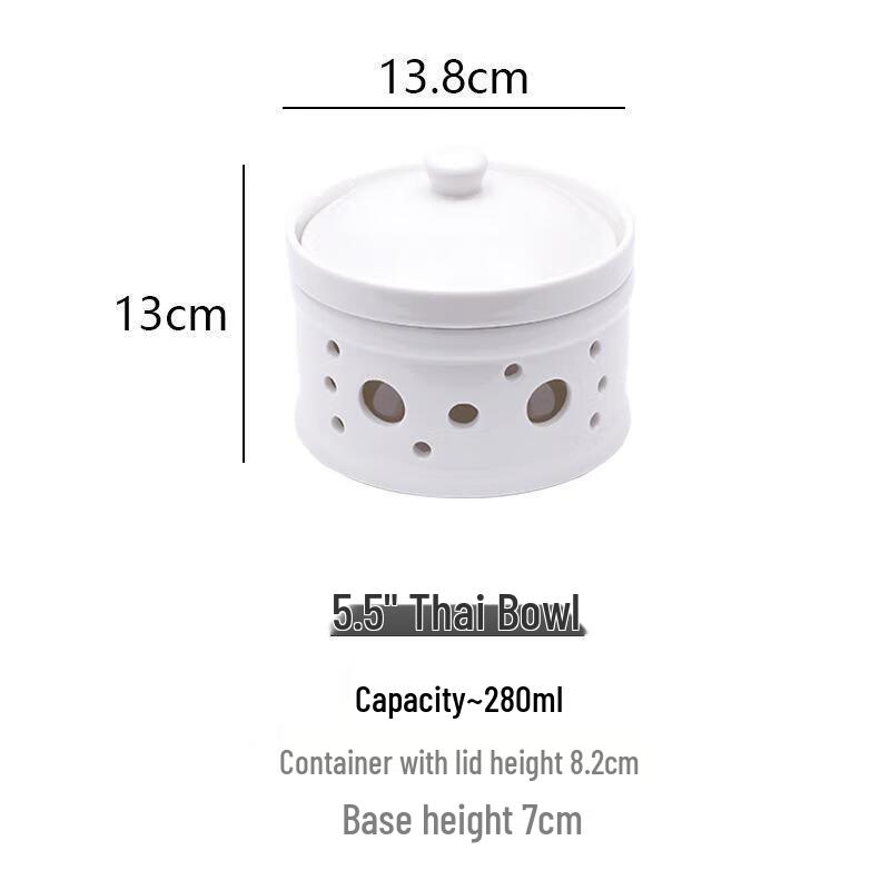 Plum Blossom Ceramic Insulated Stew Pot