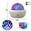 Multicolor Star Moon LED Projector Night Light USB Powered Rotating Atmosphere Lamp with Remote for Kids Room Home Party Gifts