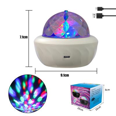 Multicolor Star Moon LED Projector Night Light USB Powered Rotating Atmosphere Lamp with Remote for Kids Room Home Party Gifts