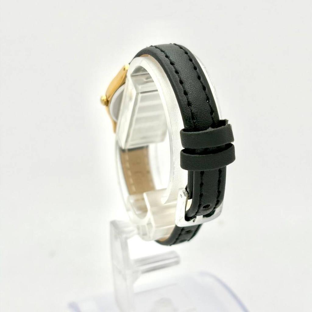 SEIKO Watch Gold Oval 3D0358 New Strap [New Battery] Ladies' 1N01-0AW0