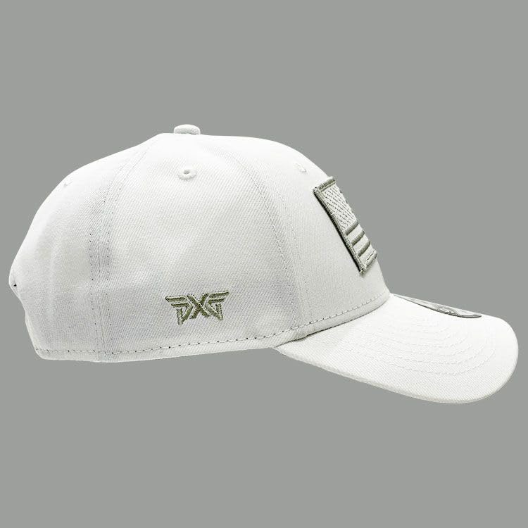 PXG Heroes USA-Flagge 9FORTY Snapback-Kappe, Weiß