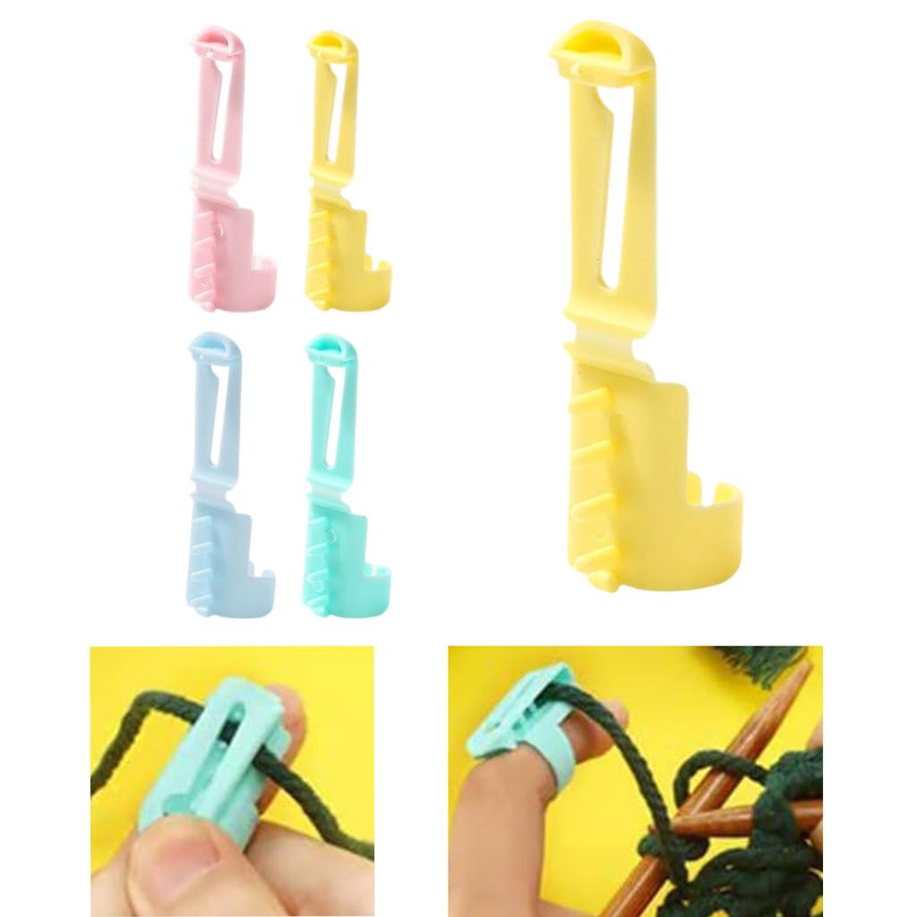 4 Pcs Yarn Guide Rings Handmade Crochet Tension Rings Knitting Tool Adjustable Companion Rings Knitting Accessories