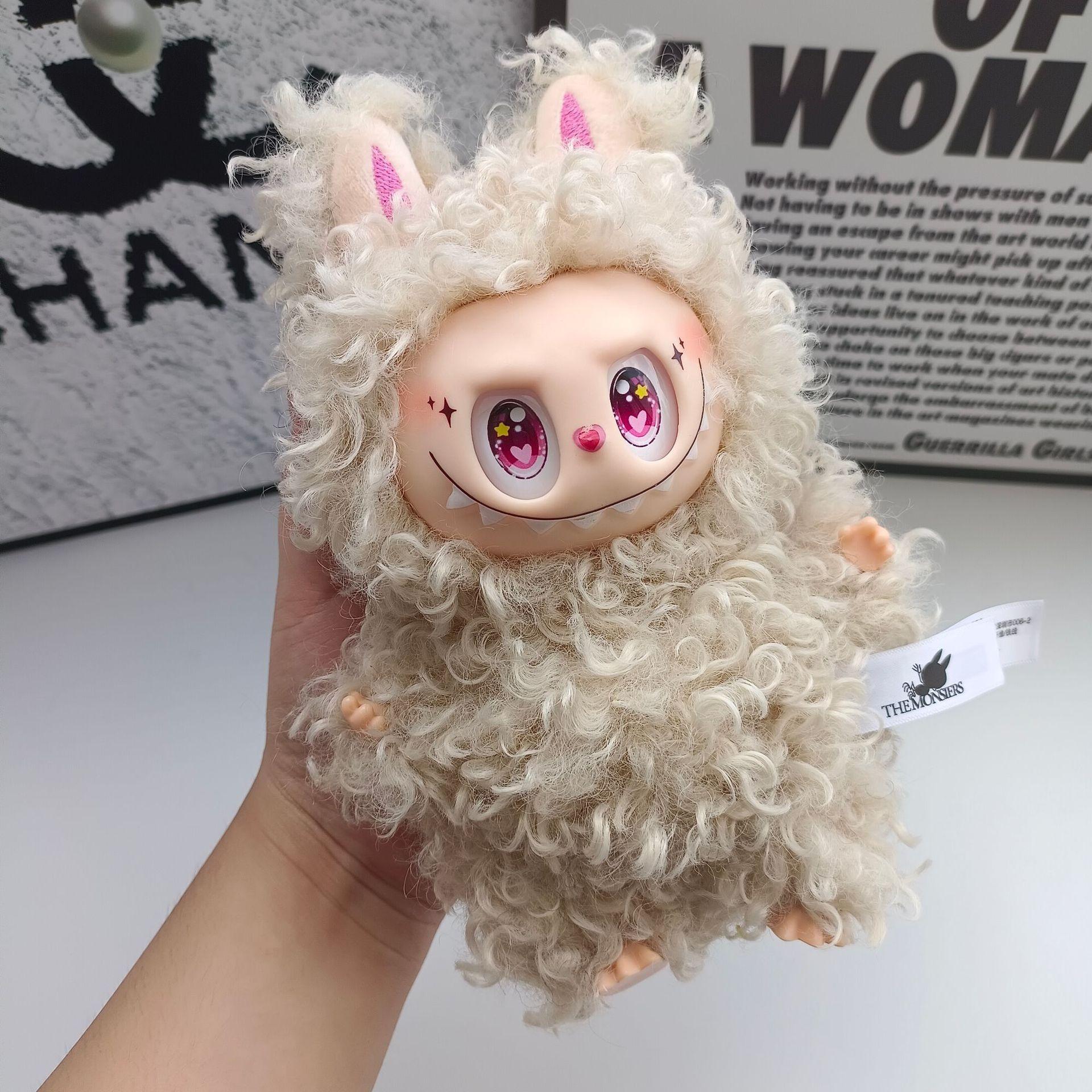 Кудрявая виниловая плюшевая кукла Кукла для игры в тренде Лидер, Кукла-подвеска на сумку