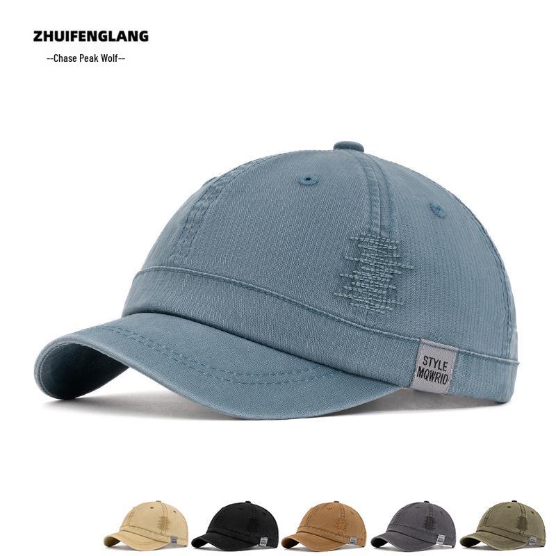 Men's Cotton Solid Color Curved Brim Baseball Cap - Outdoor/Sun Hat for Spring & Summer