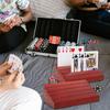 Wood Playing Card Holder Board Game Poker Seats Playing Card Holder Deck Stand Tray Rack for Organizing Cards Enduring