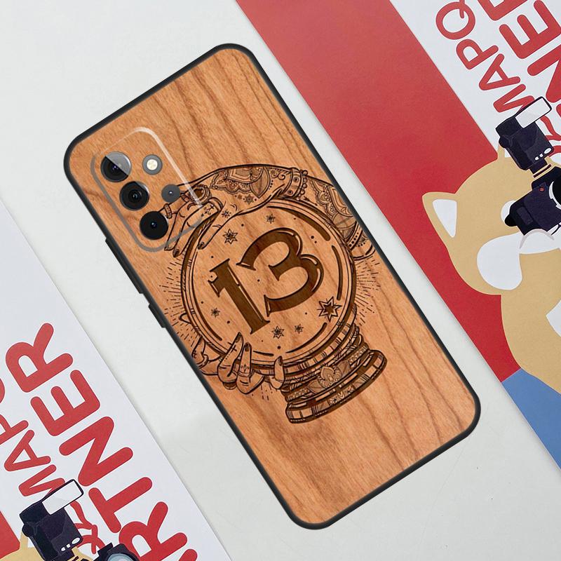 Buddha Jesus Guadalupe Wood Phone Case For Samsung Galaxy A53 A33 A23 A13 A52 A32 A22 A12 A51 A71 A14 A24 A34 A54 A21S