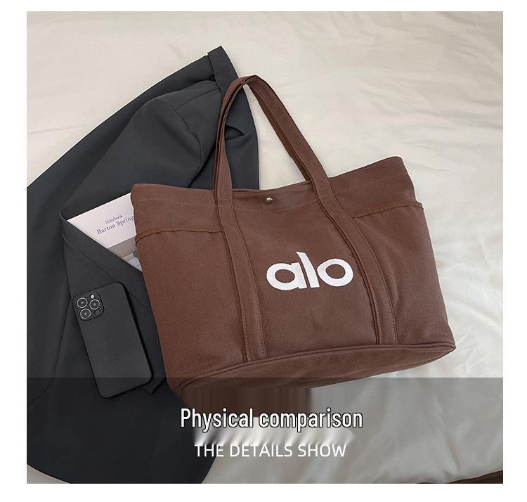 Wszechstronna torba płócienna o dużej pojemności: Modna torba szkolna na ramię lub do ręki do dojazdów i na zakupy