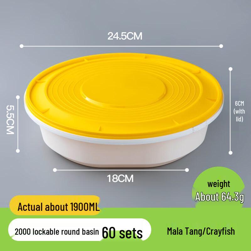 

Disposable Takeaway Food Containers (60 Sets)