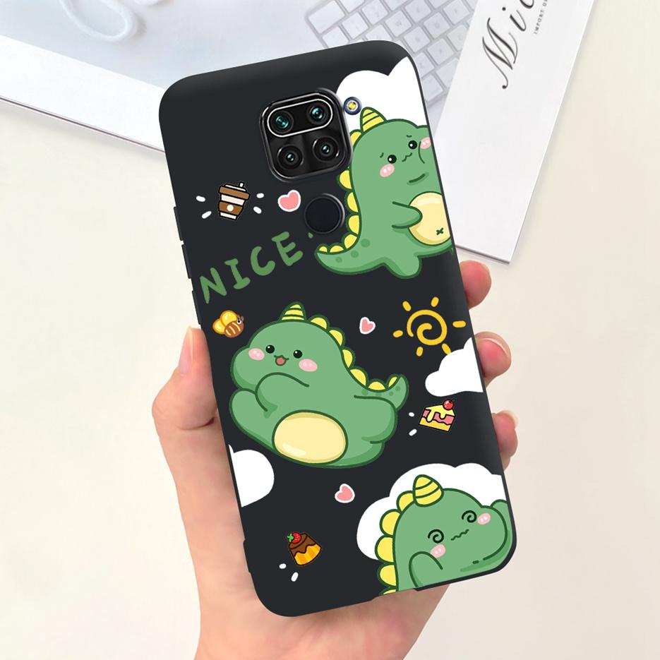 For Xiaomi Redmi Note 9 Case Cute Dinosaur Cartoon Cover Soft Silicone Phone Case For Redmi Note 9 Pro Max Note9 S Fundas Bumper