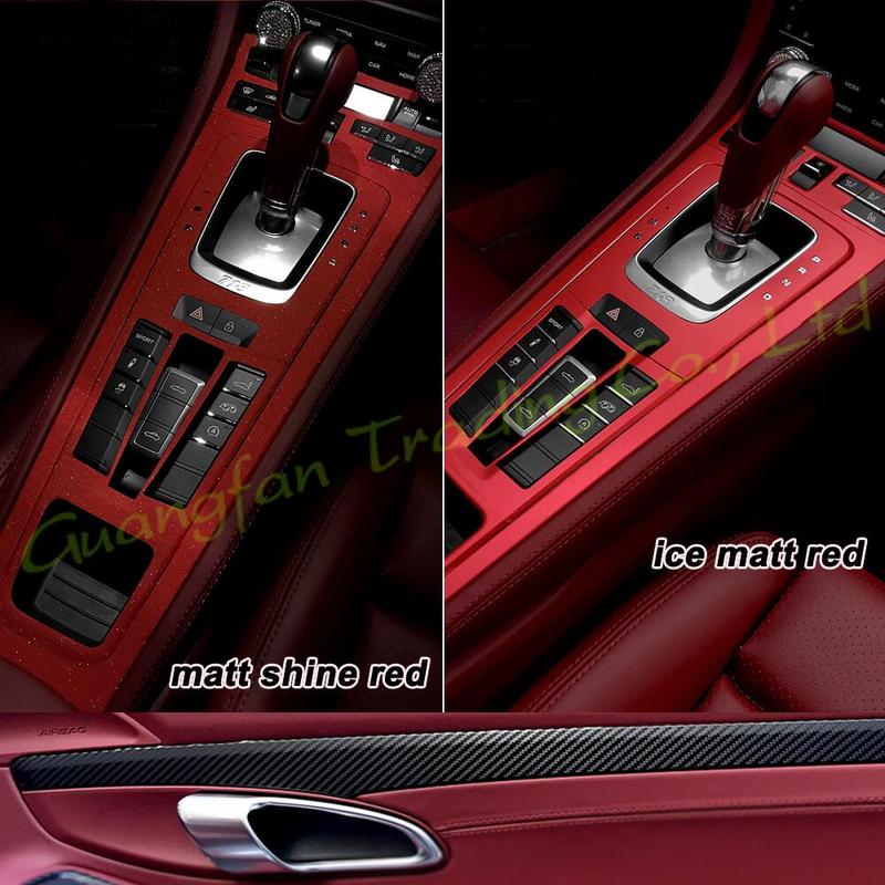 For Porsche 718 2016- Car-Styling 3D5D Carbon Fiber Car Interior Center Console Color Molding Sticker Decals Part Accessorie