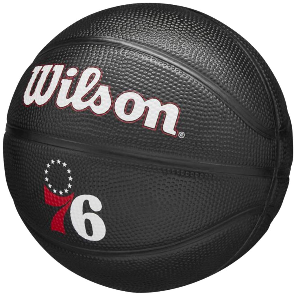 Wilson Team Tribute Philadelphia 76ers Miniball, Unisex schwarz Basketball