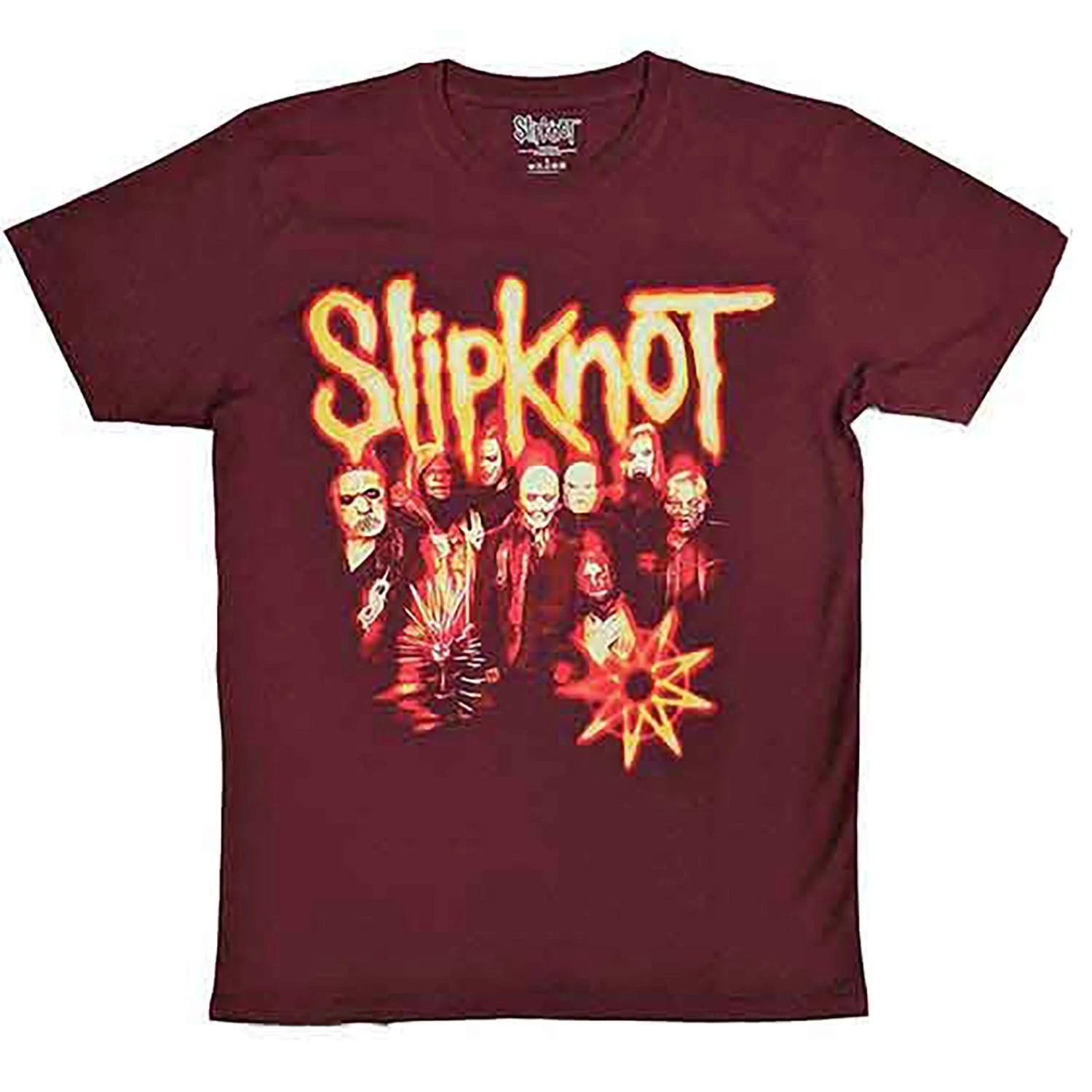 Men s Slipknot The End So Far Group Photo Tribal S Nonogram T-shirt Small L