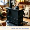 Dual-Use Gas and Coal Energy-Saving Indoor Stove with Oven - Smokeless, Multi-functional for Rural Heating.
