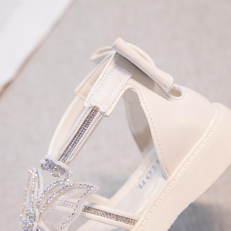 Girls' Summer Sandals New Fashionable Princess Shoes for Children, Soft Sole Beach Shoes for Older and Younger Girls In Summer