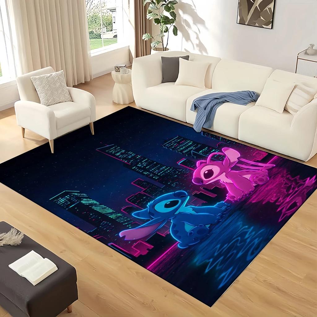 27 Style Lilo Stitch 2 Monster Cartoon Carpet Rug for Living Room Bedroom Home Sofa Decoration,kids Play Non-slip Floor Mat