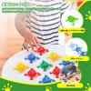 Jump for the Bucket, 1224 Frog Jumping Game Set, Competition-Friendly, Push-to-Fly Frog Toy, Educational & Color Recognition Feature, Great for Boys