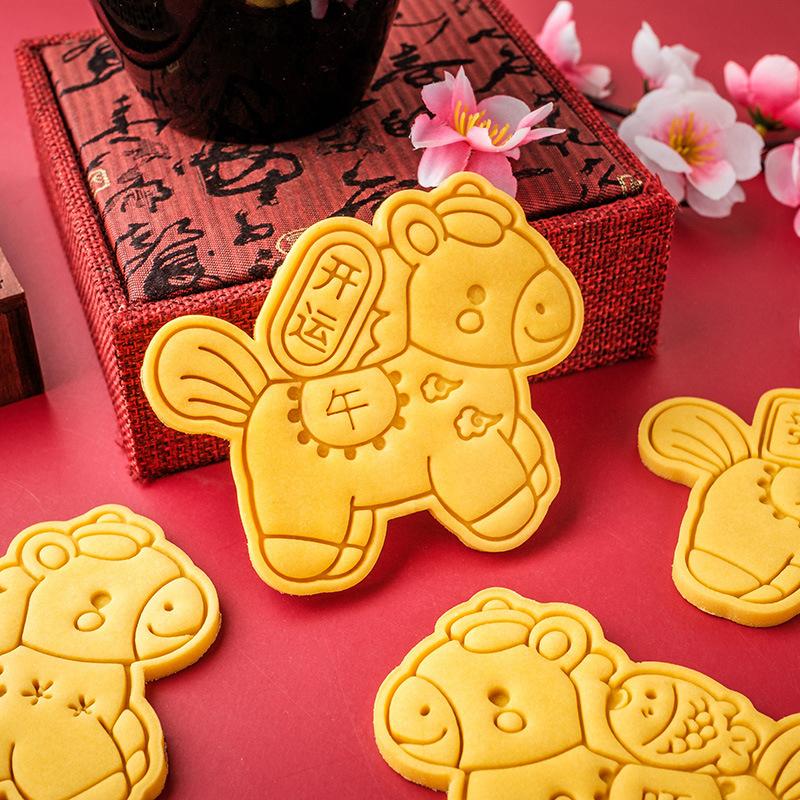 2026 Year Of The Horse Cookie Cutter Plastic Horse Mold For Fondant Biscuits Easy Release Design Diy Cookie Stamp Bakery Tools