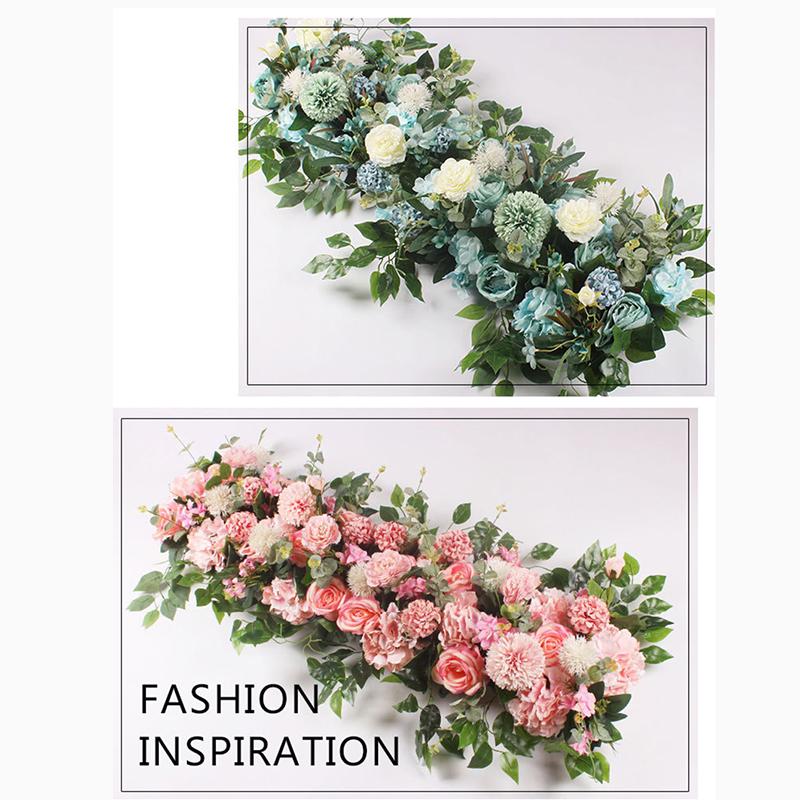 50/100cm Silk Peonies Artificial Flower Row Custom Wedding Flower Wall Arrangement Supplies Decoration
