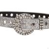 Elegant Rhinestone Waist Belt for Women's Jeans and Dresses with Stylish Pin Buckle