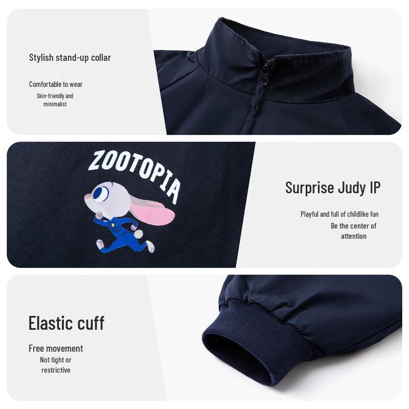 Disney Zootopia Girls' Spring Baseball Jacket