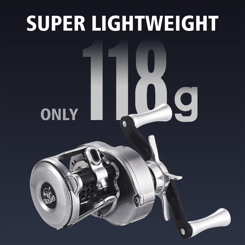 Fishing Reel Casting Reel Baitcaster 7.6:1 High Speed Reel with Magnetic Brake for Left Hand