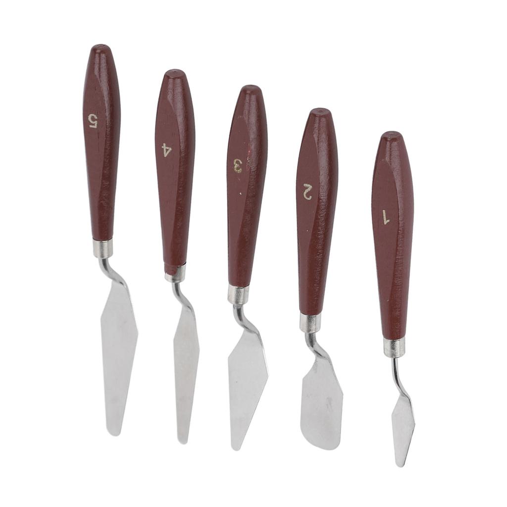 5 Pcs Wax Spatulas Multifunction Cake Icing Spatula Mixing Scraper For Decorating Baking