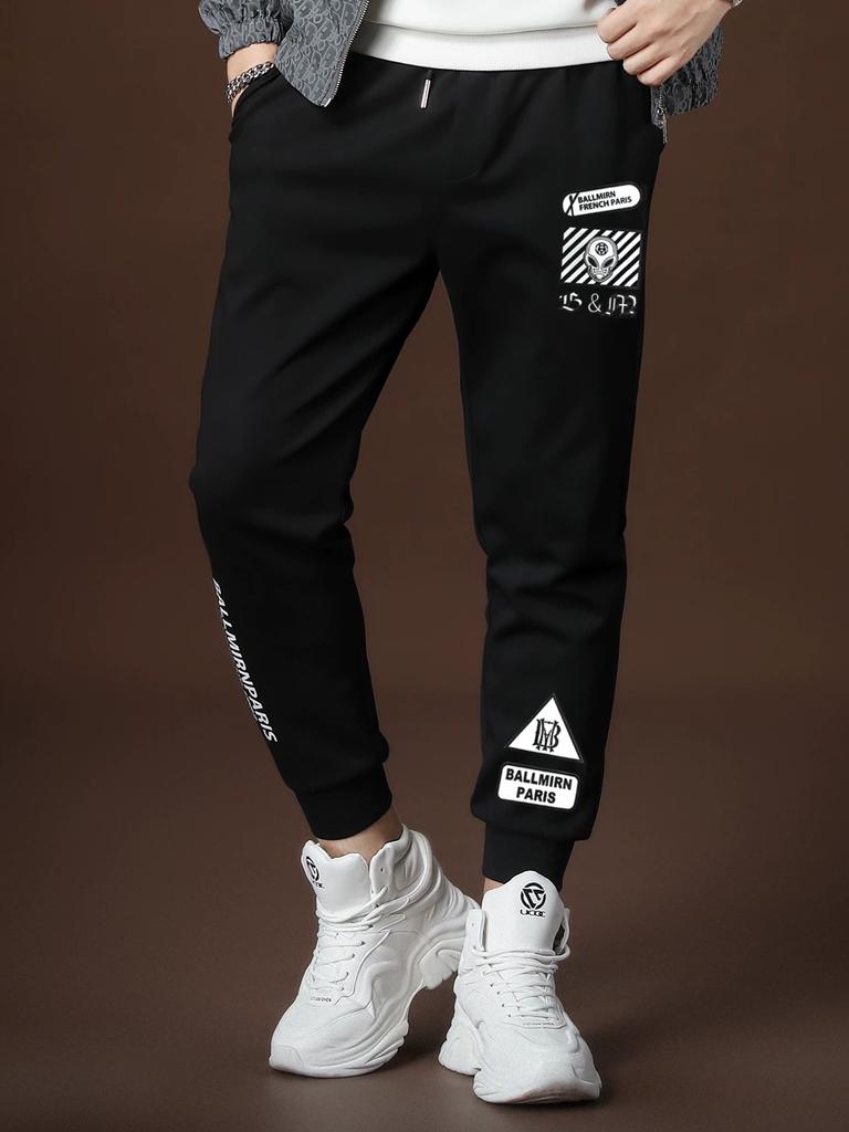 European Style Trendy Men's Jogger Pants 2025 Autumn New Fashion Brand Slim Fit Casual Pants for Men