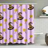 Tuniu Cartoon Witch Hats And Lollipops Printed Shower Curtain For Bathroom Kids Girls Decorative Shower Curtain