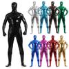 Full Body Latex Zentai Suit Solid Color Glossy Bodysuit Halloween Stage Costume