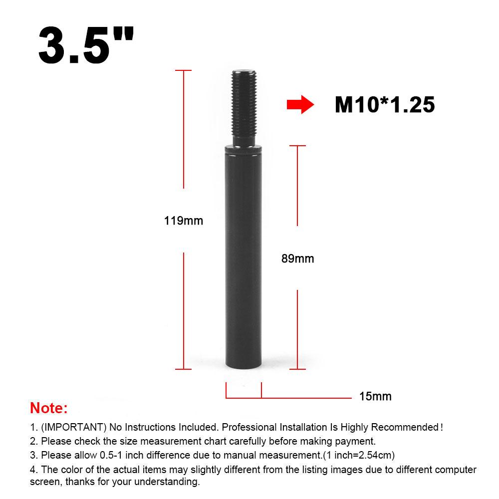 Universal Straight Shift Knob Extender Extension Car Lever Gear Shifter For Mazda for Honda for Toyota M10X1.5 M10X1.25 M12X1.25