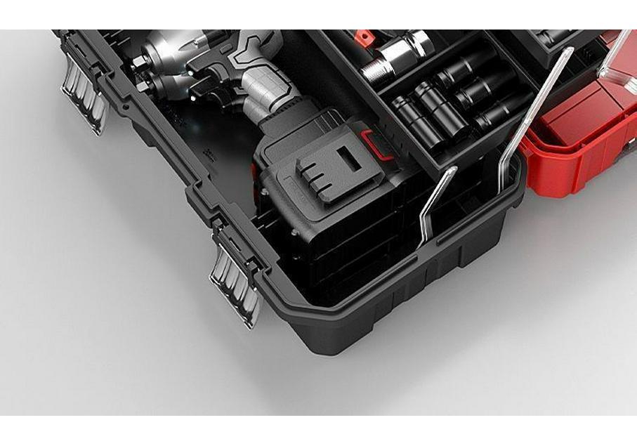 Three-Layer Folding Multi-Functional Tool Storage Box for Home and Car Use