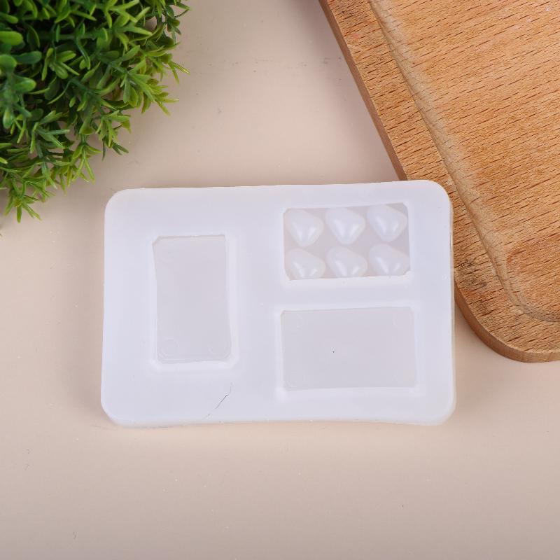Multi-Size Mini Three-Dimensional Strawberry Silicone Mold Resin Clay Mold Diy Doll House Mini Strawberry Making Tool