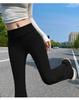 High-Waist Ice Silk Flare Yoga Pants - Slimming & Casual Sportswear