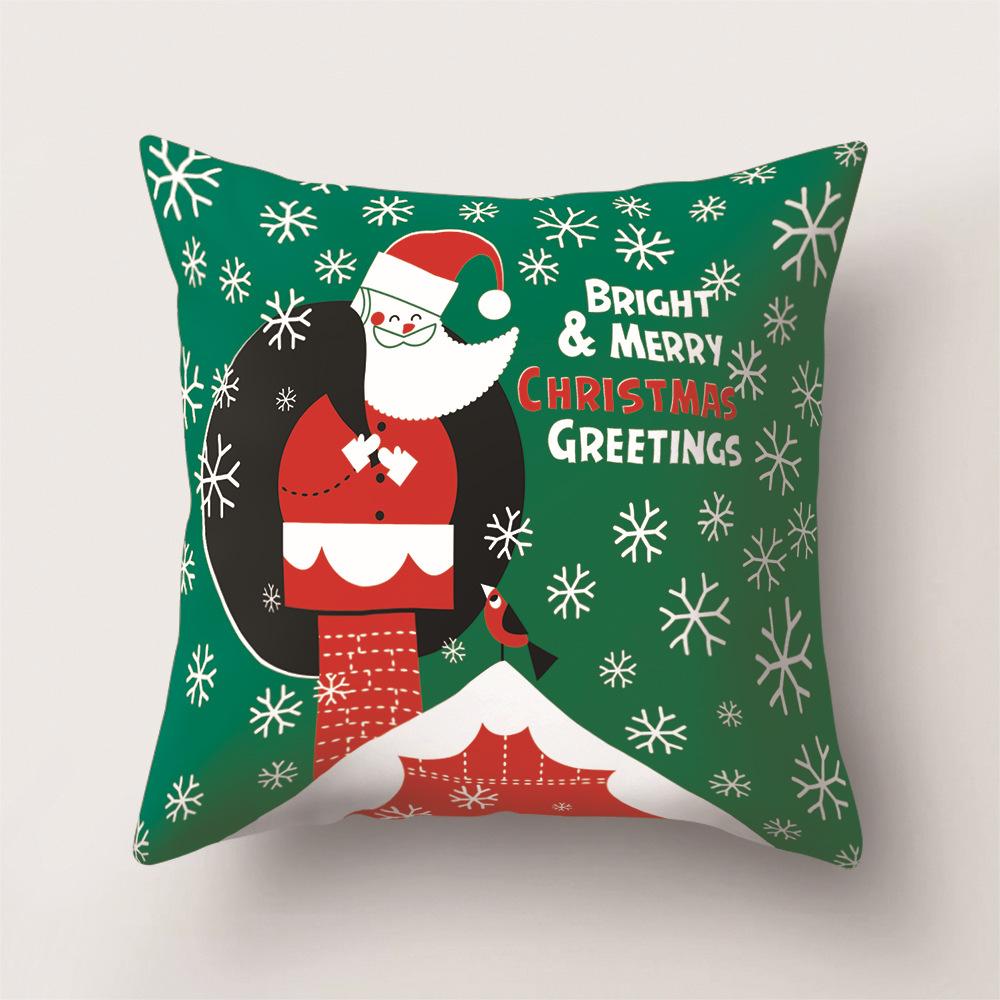 Cartoon Pattern Office Pillow Yiwu Pillowcase Christmas Sofa Pillowcase