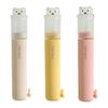 Cute 2 In 1 Foldable Travel Toothbrush Portable Toothpaste Storage Soft Bristle Toothbrush with Bear Dust Cover