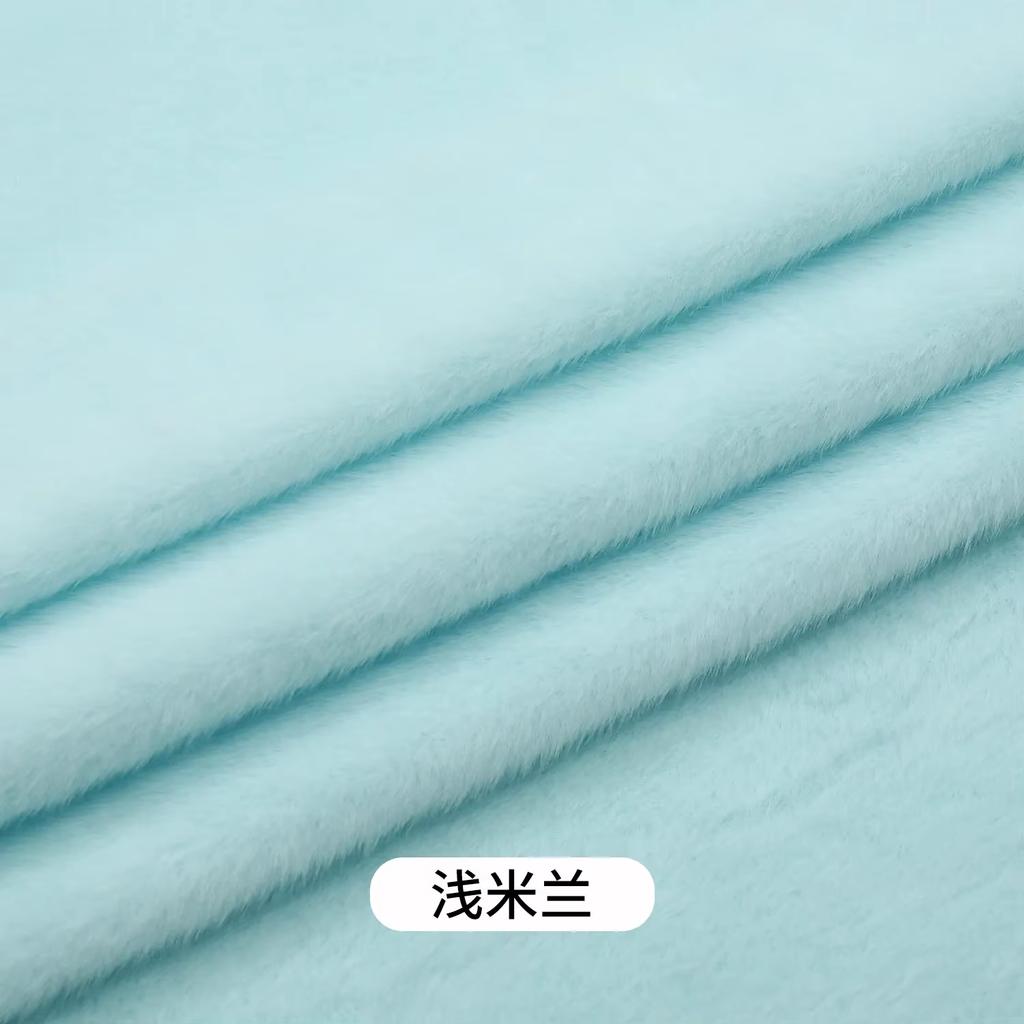 בד פרווה סינתטית מינק קטיפתי אלסטי 50x50 ס"מ לתפירת צעצועי קטיפה, בגדים, כובעים, בד דקורטיבי, בובות DIY בעבודת יד