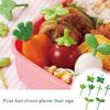 8pcs Fruit Fork Children Toothpick Food Prod Leaves Plastic Decoration Lunch Box Accessory Small Salad Tiny Fork Mini Cake Fork
