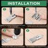 10lotsRusts Resistant Cabinet Door Latches Heavy Type Stainless Steel Locking Clasps for Tool Cabinets Drawers Organizers