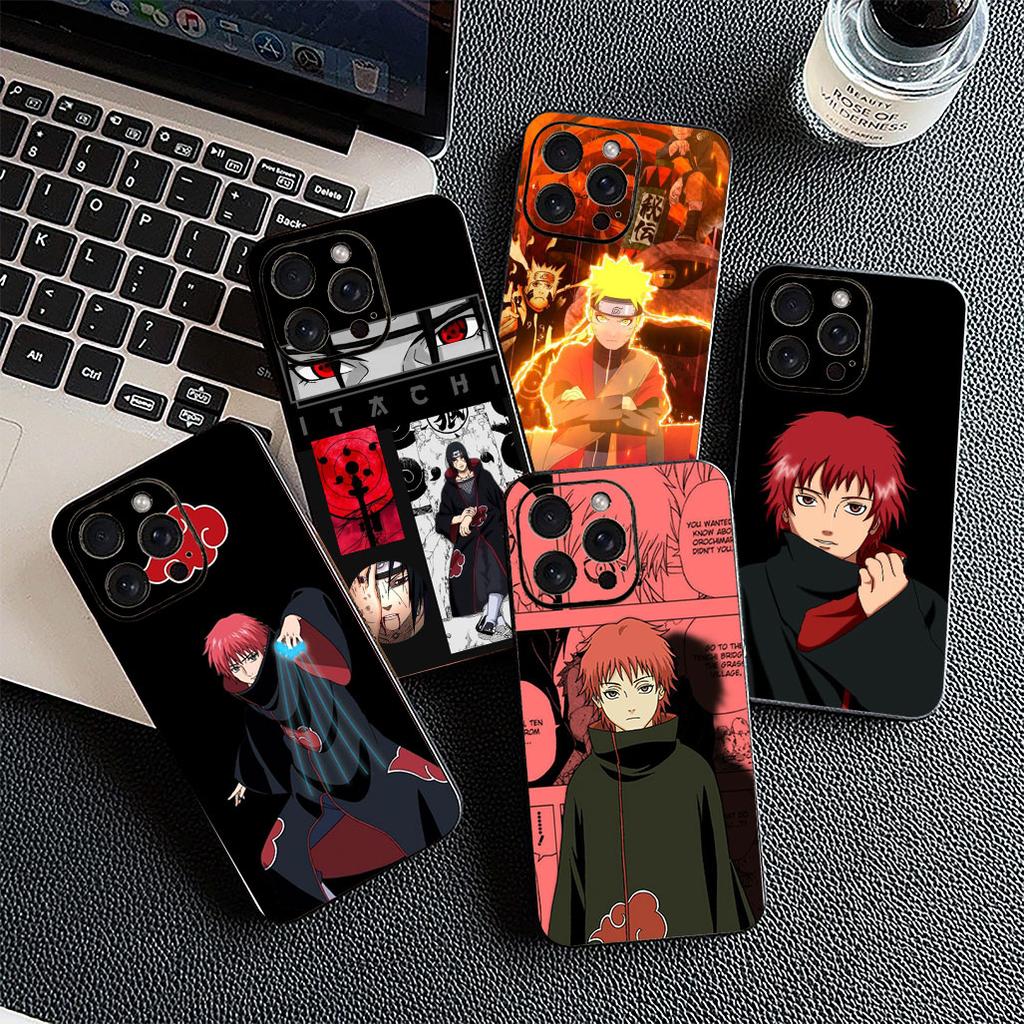 Akatsuki Narutos Sasori Itachi Uchiha Phone Case for Apple iPhone 17 Pro XS Max Air 6 7 8 Plus 5 + SE 2022 SE2 16E 8+ Cover