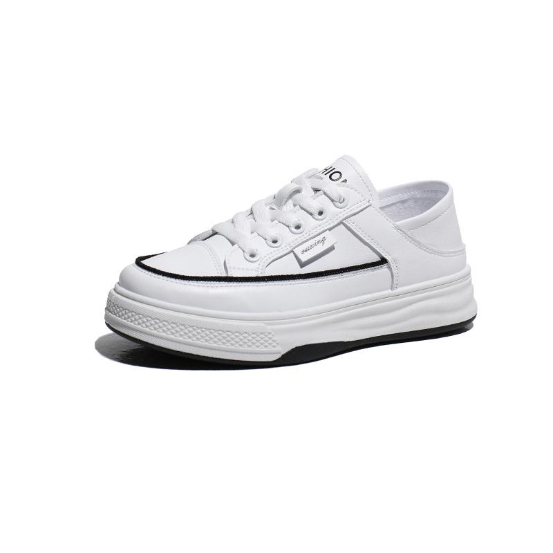 2025 spring little white shoes new Korean version ins female students height increase platform sports board shoes casual shoes female H6513
