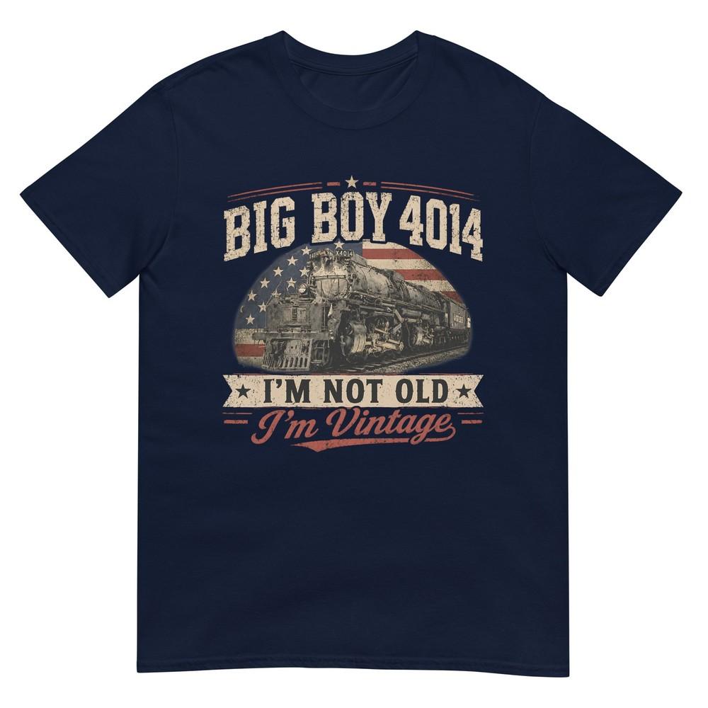 Big Boy 4014 Винтажный паровоз Железнодорожный поезд Двигатель Футболка S