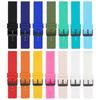 For Garmin Venu 3S Venu 2S Mi Watch Strap Replacement 18mm Sports Style Silicone Watchband with Blac