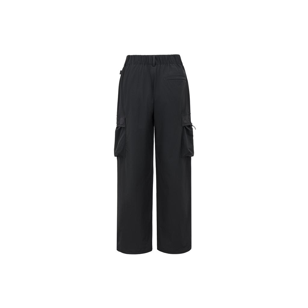 Li Ning Outdoor Series Knitted Long Pants Women Bottoms Black AYKWC06-2
