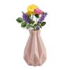 Origami Plastic Vase White Imitation Ceramic Flower Pot Flower Basket Flower Vase Home Decor (Flower Not Included)