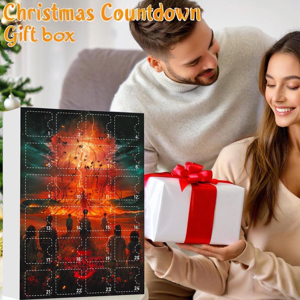 Calendario dell'Avvento di Natale Transfrontaliero: Pendente Acrilico Scatola a Sorpresa Storia Strana