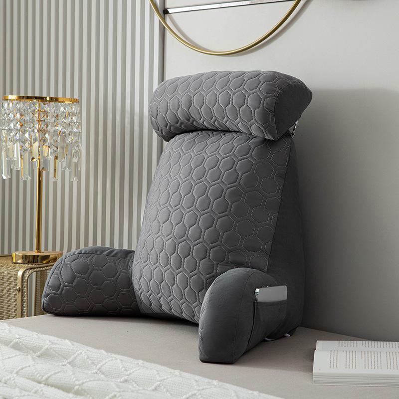 New Summer Cooling Soft Cushion Bamboo Charcoal Pillow Bed Reading Pillows Comfortable Pillows Pregnant Women's Bedside Cushions