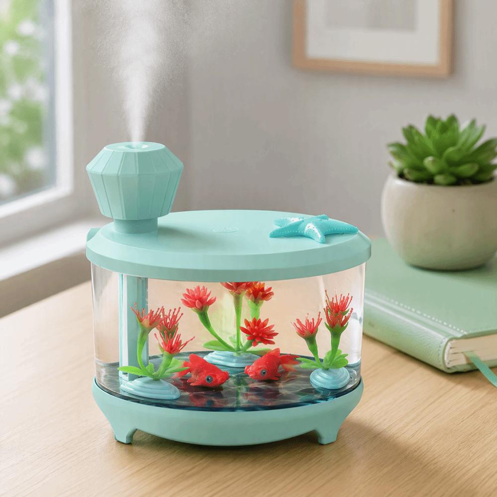 Aromatherapy Essential Oil Humidifier Green Low Noise Humidifier For Bedroom