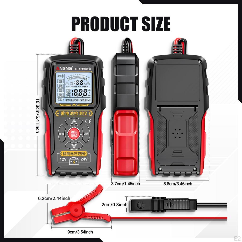 Autobatterietester, Auto, Tester-Analysator für Motorrad