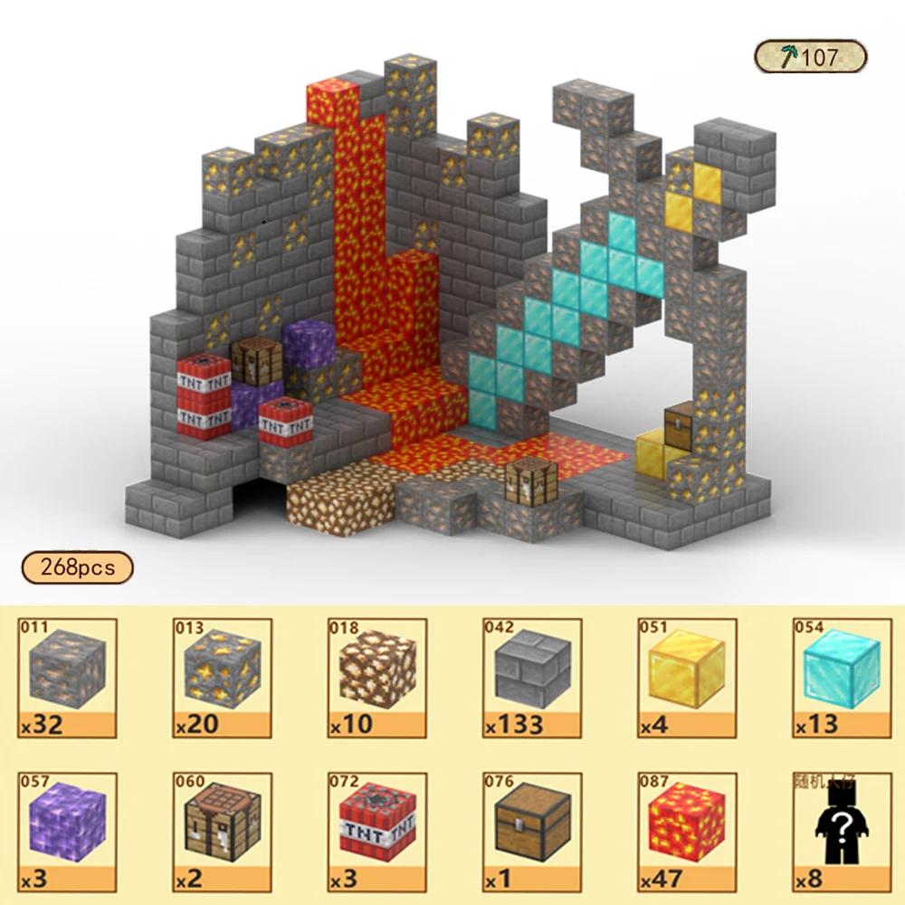 Manyetik Yapı Blokları Maden Dünyası Mıknatıslı Küp Seti Erkek Kız Çocuk İçin Yaş 3+ Kendin Yap Model Çocuklar Stem STEM Duyusal Oyuncak Hediye