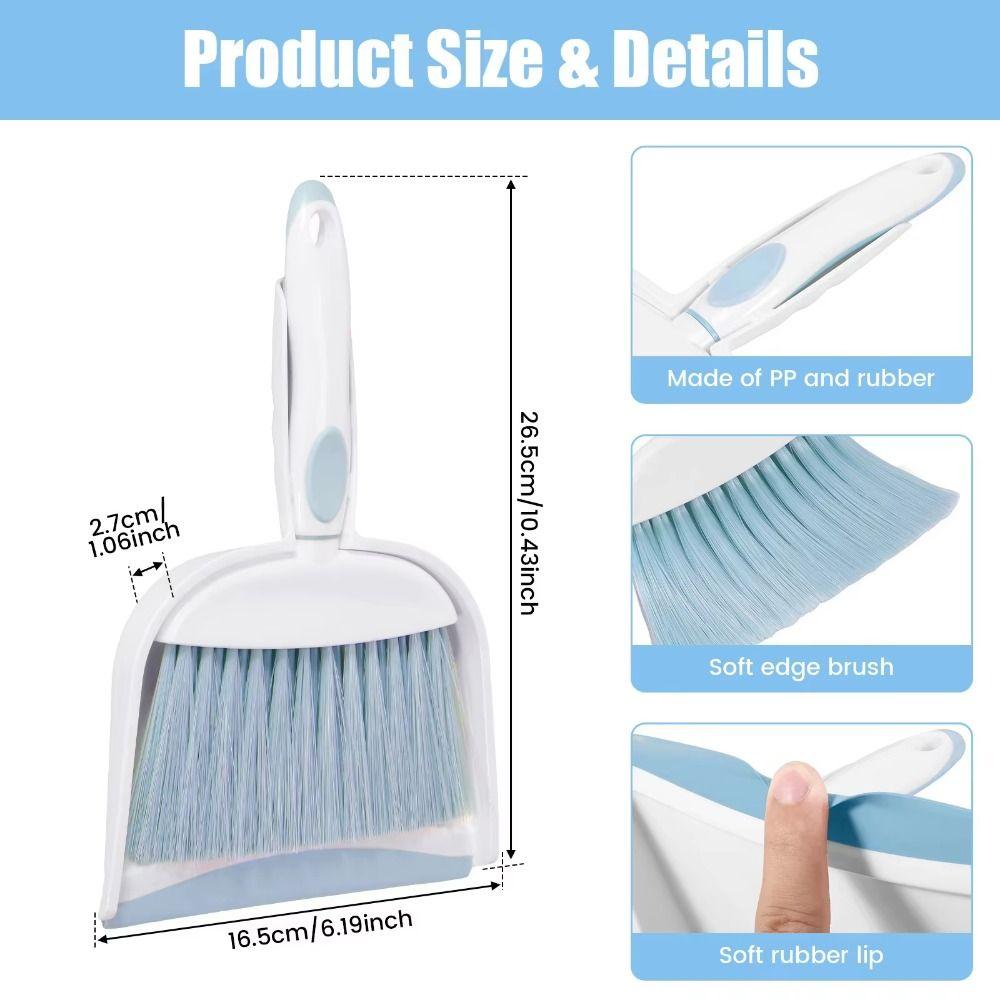 Handheld Mini Dustpan and Brush Set Durable Desktop Mini Broom Set Home Cleaning